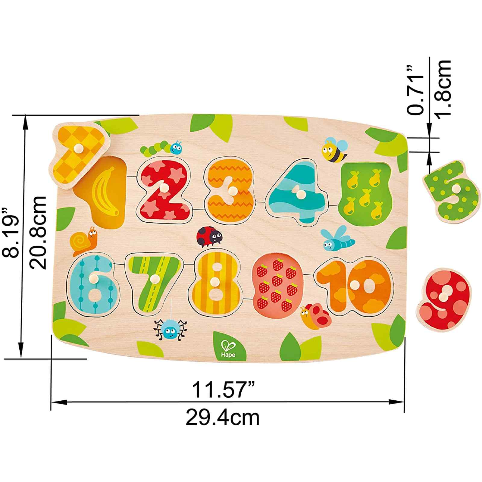 ENCAJE DE NUMEROS COLORIDOS COD E1404 HP