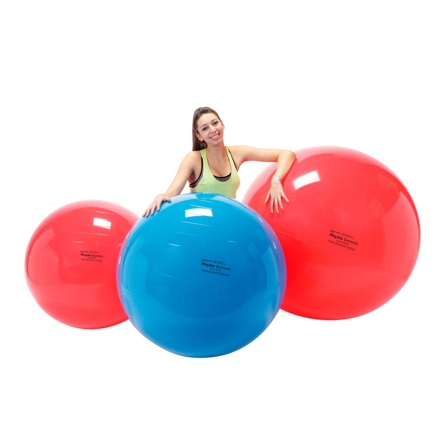 PELOTA PHYSIO GYMNIC 120 DIAMETRO ROJO COD 95.98 LDP