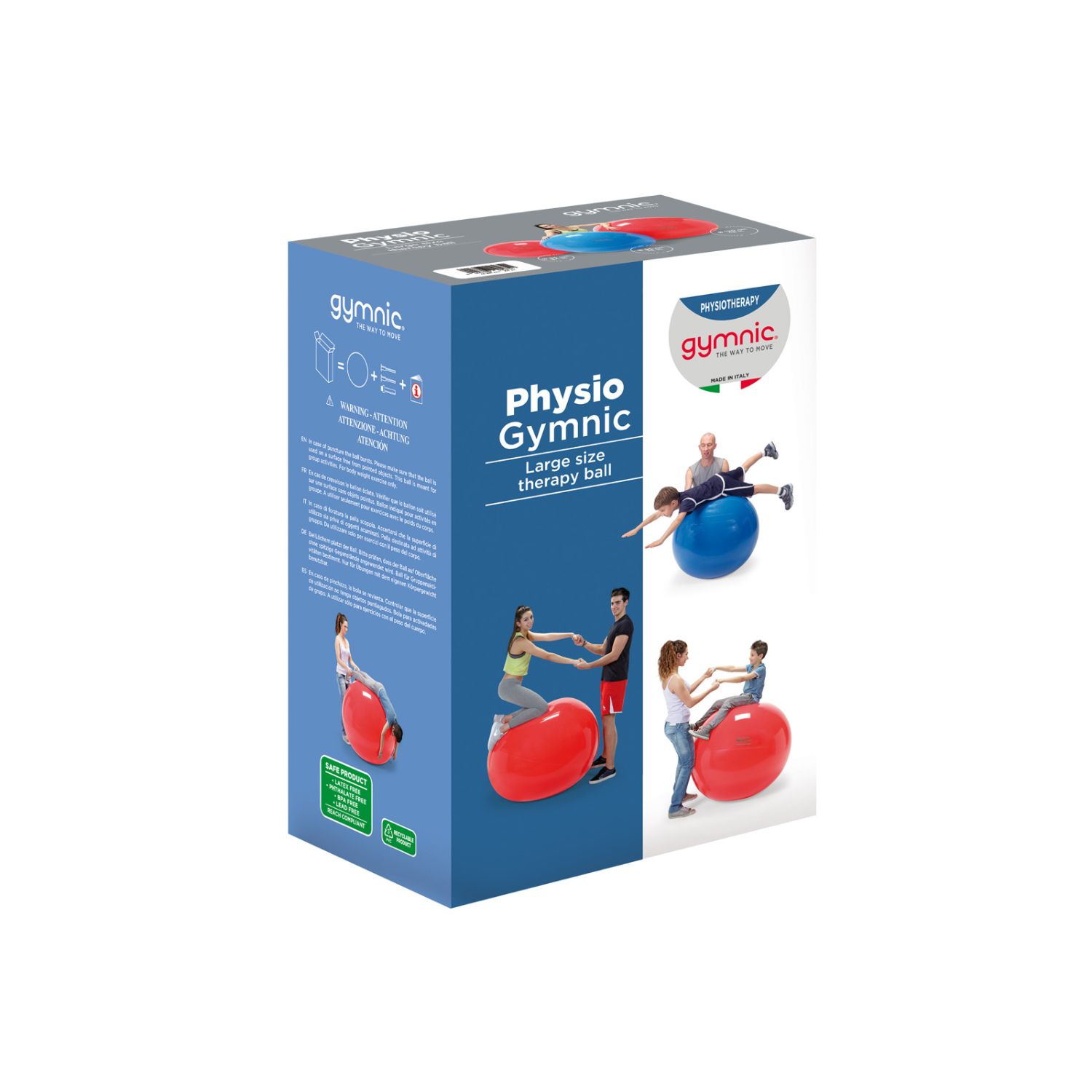 PELOTA PHYSIO GYMNIC 85 DIAMETRO ROJO COD 95.85 LDP 