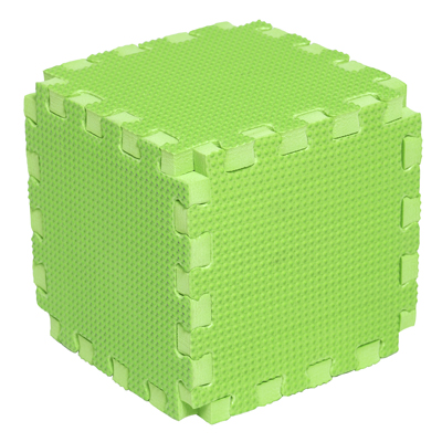 CUBO ENCAJABLE 15 MM VERDE LIMON MF