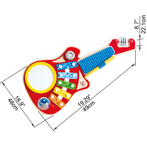 GUITARRA INFANTIL MULTICOLOR 6 EN 1 COD E0335 HP