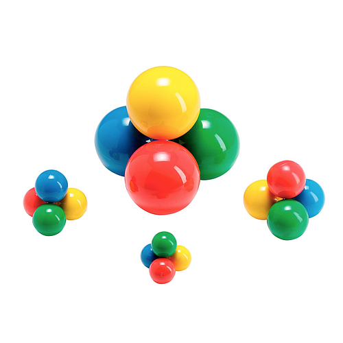 PACK DE PELOTAS UNIVERSAL BALL MAXI 125 MM X 4 PZS COD 80.17 LDP