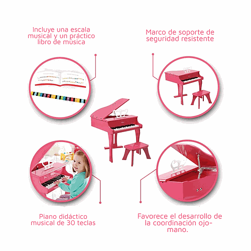 PIANO DE COLA ROSADO COD E0319 HP