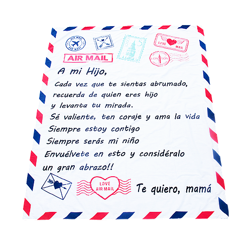 MANTA POSTAL ABRAZO DE MAMA A HIJO